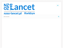 Tablet Screenshot of nzoz-lancet.pl